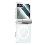 I-Blason Coque pour Galaxy Z Flip 7 Série Cosmo Compatible MagSafe avec Béquille Transparent