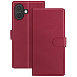 Mayaxess Étui Portefeuille 2 en 1 pour iPhone 17 avec Coque Détachable Rouge