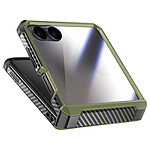 Supcase Coque et Protection d'Écran pour Galaxy Z Flip 7 avec Charnière et Clip Ceinture Vert foncé