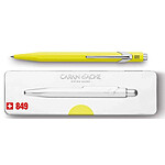 CARAN D'ACHE Stylo à bille 849 POPLINE FLUO Rétractable Pointe Moyenne Corps Jaune