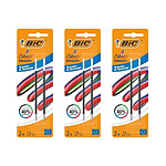 BIC Pack 2 Recharges pour Stylo-bille 4 Colours Smooth S Bleu x 3