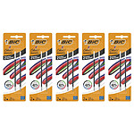 BIC Pack 2 Recharges pour Stylo-bille 4 Colours Smooth S Noir x 5
