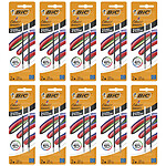 BIC Pack 2 Recharges pour Stylo-bille 4 Colours Smooth S Noir x 10