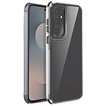 Avizar Coque pour Samsung Galaxy S25 FE Antichoc Contour Renforcé Antidérapants Noir transparent