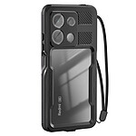 Redpepper Coque pour Redmi Note 13 5G Étanche IP68 avec Dragonne Inclus Noir