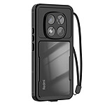 Redpepper Coque Étanche pour Redmi Note 14 Pro 5G IP68 Antichoc 2m avec Dragonne Inclus Noir