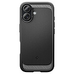 Spigen SGP Coque MagSafe iPhone 17 Antichoc avec Contours Renforcé Modèle Rugged Armor Mag Noir