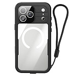 Shellbox Coque MagSafe iPhone 17 Pro Max Modèle ShellBox Étanche IP68 avec Dragonne Noir