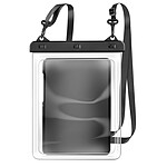 Avizar Pochette Étanche pour Tablette 12 pouces IPX8 avec Fenêtre Tactile et Lanière Transparent