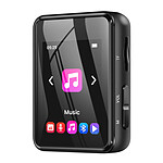 Avizar Lecteur MP3 et MP4 à Clip 16 Go Musique et Vidéo Écran 2'' avec Bluetooth Noir