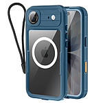 Shellbox Coque Étanche Intégrale pour iPhone Air MagSafe Antichocs avec Dragonne Bleu
