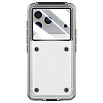 Avizar Coque Étanche pour iPhone 17 Pro Max IP68 Waterproof 30m avec Cordon Noir transparent