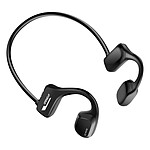 Avizar Casque à Conduction Osseuse Bluetooth Modèle Bone X2 avec Mémoire 8Go Noir