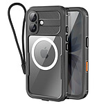 Shellbox Coque Étanche Intégrale pour iPhone 17 MagSafe Antichocs avec Dragonne Noir