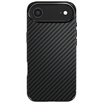 Enviro Coque pour iPhone Air en Silicone Souple avec Finition Carbone Texturé Noir