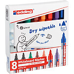 EDDING Marqueur pour tableau blanc 360 set de 8 Assorti neuf 1,5-3 mm