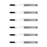 WONDAY Marqueur Craie Liquide Pointe Ogive 4mm Blanc x 6