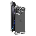 Avizar Coque de Protection Design pour iPhone 16 Pro avec Verre trempé Caméra Gris