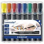 STAEDTLER étui de 8 Lumocolor Marqueur permanent 350