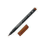 STAEDTLER Lumocolor Marqueur permanent 317M, marron x 10