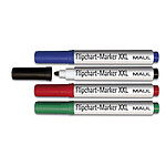 MAUL Etui de 4 Marqueurs pour chevalet de conférence XXL 2,5-3 mm Assorti