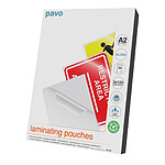 PAVO Pack de 50 Pochettes à Plastifier A2 Brillant 2x125 microns