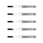 WONDAY Marqueur Craie Liquide Pointe Ogive 4mm Blanc x 5