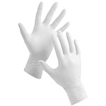SIS Gants Vinyl non Poudrés AQL 1.5 Taille M pour Usage Médical Blanc