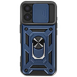 Mayaxess Coque pour iPhone 17 avec Cache Caméra Coulissante et Bague Magnétique Bleu nuit