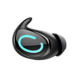 Avizar Oreillette de Sommeil Bluetooth Son Mono Ultra Fin avec Réduction de Bruit ENC Noir