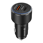 Swissten Chargeur Voiture Fast Charging 38W USB-C Power Delivery et USB 3.0 Noir