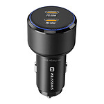 Swissten Chargeur Voiture Fast Charging 50W 2x USB-C Power Delivery Noir