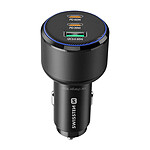Swissten Chargeur Voiture 2x USB-C Power Delivery 95W et USB 3.0 30W Quick Charge Noir