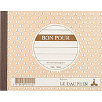 LE DAUPHIN Carnet bon autocopiant 10,5 x 13,5 cm 50 feuillets autocopiants dupli x 120 LE DAUPHIN Carnet bon autocopiant 10,5 x 13,5 cm 50 feuillets autocopiants dupli x 120