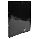 EXACOMPTA Classeur à élastiques 2 anneaux 15mm Iderama - A4, noir