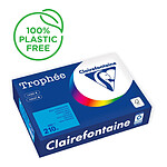 CLAIREFONTAINE Ramette Papier FSC A4 210g 250 Feuilles bleu turquoise