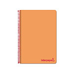 LIDERPAPEL Cahier spirale A4 micro Wonder 240 pages 90g - 4 trous 5 bandes - Orange