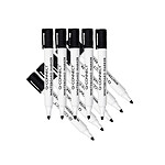Q-CONNECT Marqueur tableau blanc pointe ogive tracé 3mm corps plastique encre base alcool noir x 10