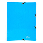 EXACOMPTA Classeur à élastiques 2 anneaux 15mm Iderama - A4, bleu clair