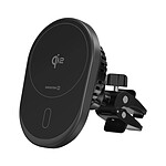 Swissten Support et Chargeur Voiture MagSafe Qi2 15W pour Smartphone Noir