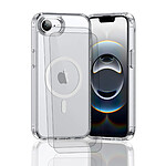 Evetane Coque iPhone 16e / 17e transparente Motif Compatible Magsafe + 2 Vitres Protection Ecran
