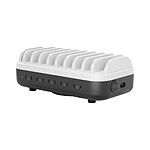 A-Logic Station de Charge Universel 10 Ports USB-C 100W Charge Rapide Blanc / Noir