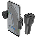 Avizar Pack Accessoires Auto avec Support Grille et Chargeur Voiture USB-C / USB-A