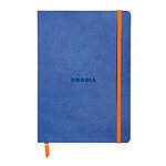CLAIREFONTAINE RHODIARAMA Carnet souple SAPHIR A5 ligné 160p papier 90g fermeture élastique