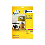 AVERY Boite de 420 etiquettes laser inalterables blanches 63,5x38,1 L7060-20 AVERY Boite de 420 etiquettes laser inalterables blanches 63,5x38,1 L7060-20