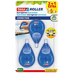 TESA Lot de 3 Rollers de Correction 4,2mm x 10m Blanc x 10