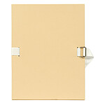 EXACOMPTA Chemises à sangle dos extensible 12 cm 24 x 32 Mastic x 10