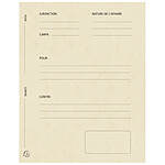EXACOMPTA Pack de 25 dossiers de plaidoirie Avocats 'Pour / Contre' 25x32 cm Ivoire