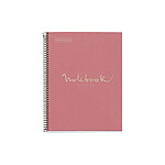 APLI Cahier A4 Spirale Petits carreaux 80 pages perforées Rose Couverture carton