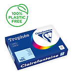 CLAIREFONTAINE Ramette Papier FSC A4 160g 250 Feuilles Bleu Vif x 4